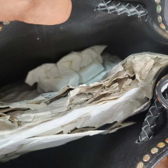 Ivy kirzhner shoulder bag black purse leather tassel detail AclC - Picture 7 of 7